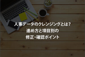 人事データのクレンジングとは？進め方と項目別の修正・確認ポイント